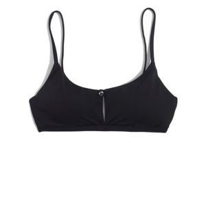 Black madewell bikini top medium
